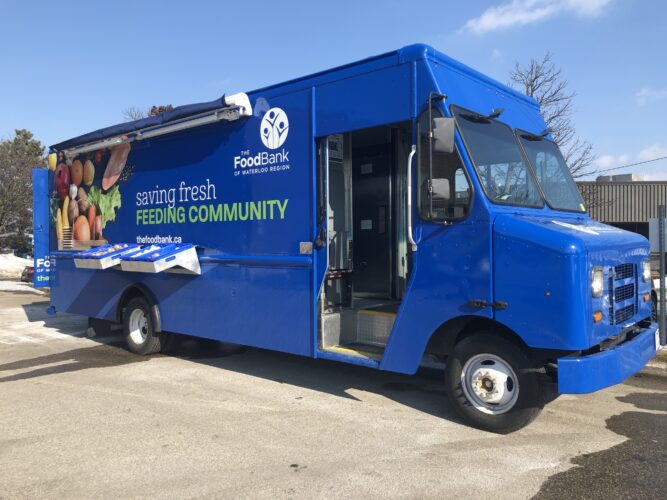 Mobile Pantry Truck in the parking lot