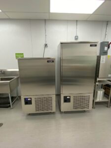 New blast freezers in Fresh Approaches Food Centre.