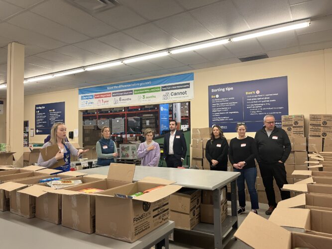 Westmount Tradition Charity Tennis Tournament Committee sorting at The Food Bank