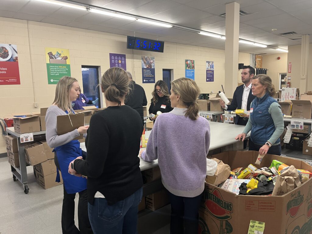 Westmount Tradition Charity Tennis Tournament Committee sorting at The Food Bank