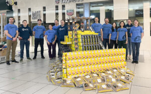 The MTE team with their structure.