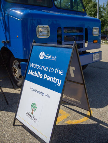 The Mobile Pantry sign