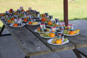 Food distributed at Adventure4Change.