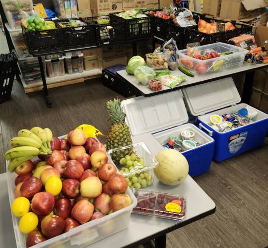 Food available through the Thursday fresh food program.