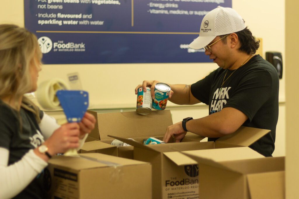 Thien’s team at Great Food Sort Challenge.