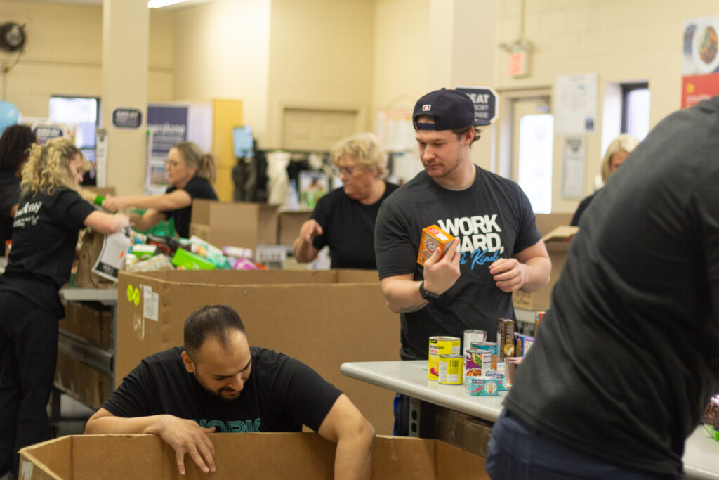 Thien’s team at Great Food Sort Challenge.