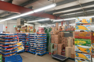 Inside the House of Friendship Emergency Food Hampers program.