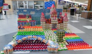 Brock Solutions’ build, It’s-A-Me, Can-io, wins the People’s Choice Award at Canstruction Waterloo Region 2026.