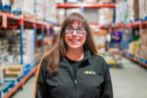 National Volunteer Week spotlight: Christine MacTavish in The Food Bank’s distribution centre. 