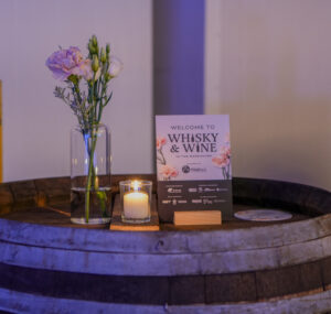 Whisky & Wine in the Warehouse sponsors.