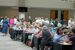 Guests enjoying the gourmet soups and bowl meals prepared by talented local chefs and restaurants.