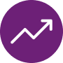 Up Trend Icon Circle