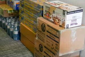 The Food Bank boxes