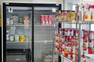 Some of the food available at Ray of Hope.